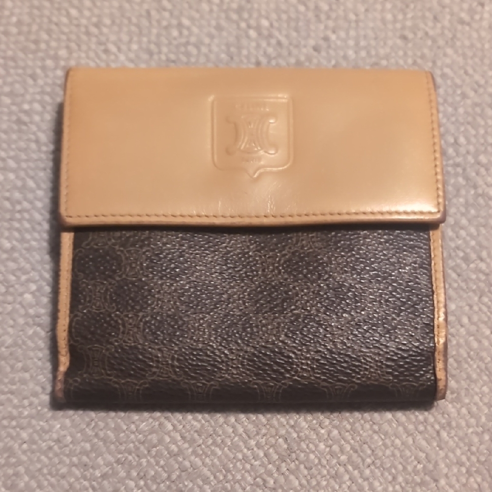 Celine Vintage Macadam Compact Wallet